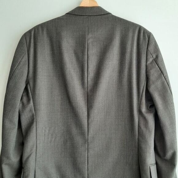 TOMMY HILFIGER 100% Wool Blazer Jacket Pin-Stripe Gray Men's Sz 42 L - Picture 8 of 14